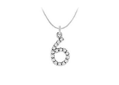 White Gold Plated | CZ Studded Pendants